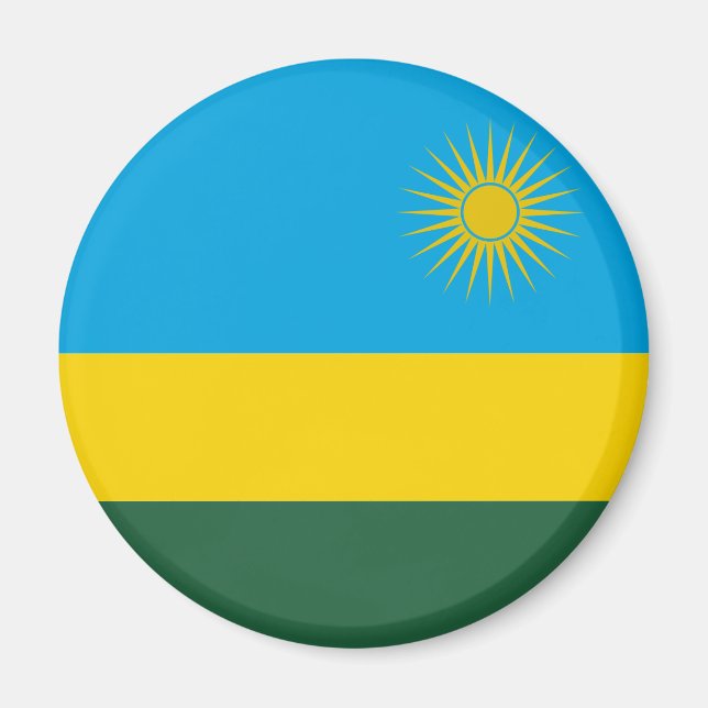 Rwanda Flag Magnet (Front)