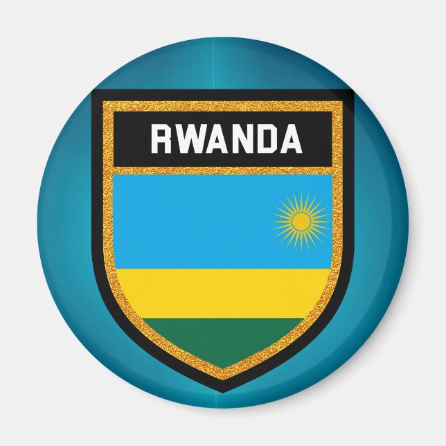 Rwanda Flag Magnet (Front)