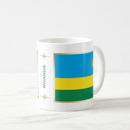 Rwanda Flag  Map Mug