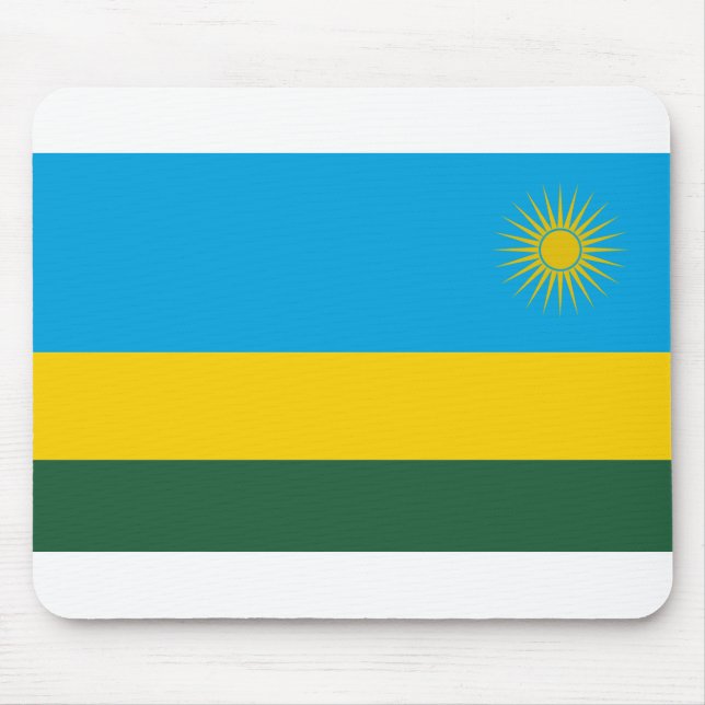 Rwanda Flag Mouse Pad (Front)