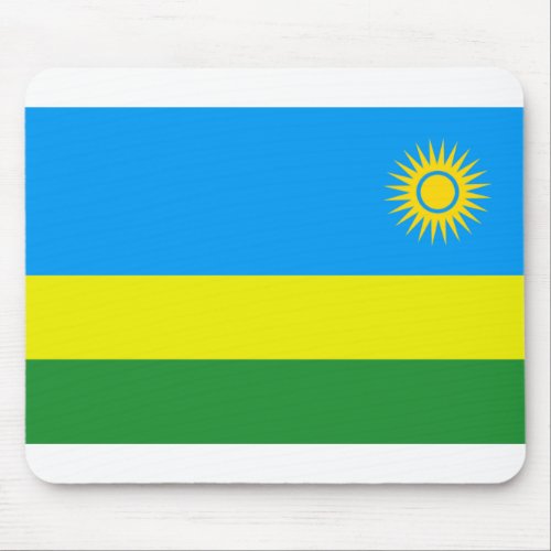 rwanda flag mouse pad