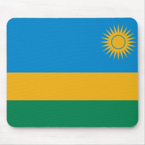 Rwanda Flag Mousepad