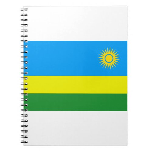 rwanda flag notebook