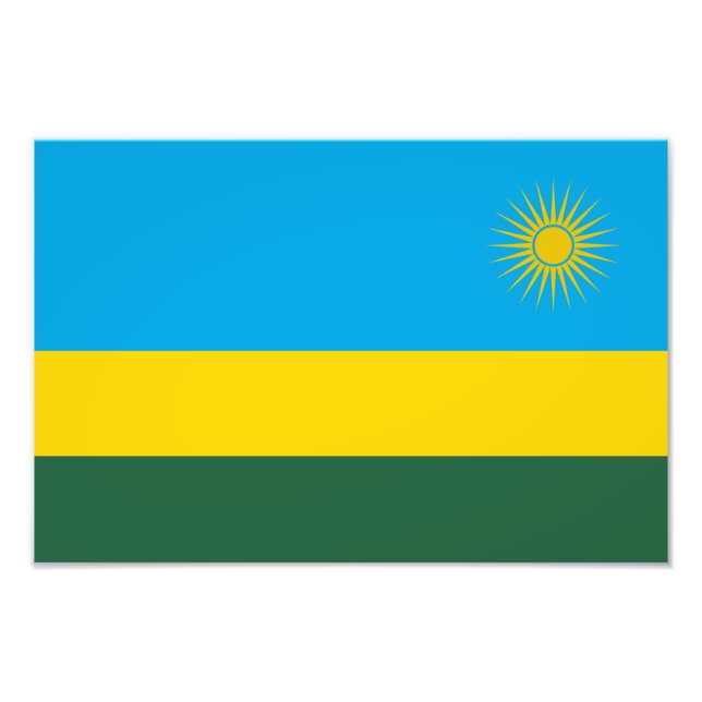 Rwanda Flag Photo Print (Front)