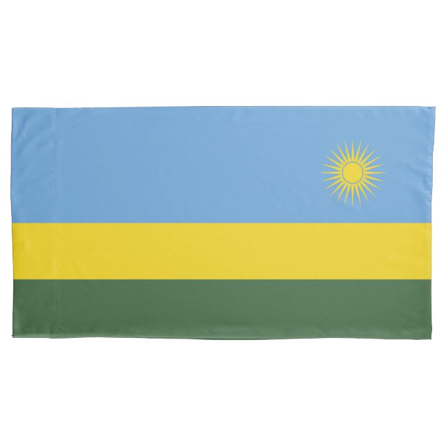 Rwanda flag pillow case (Front)