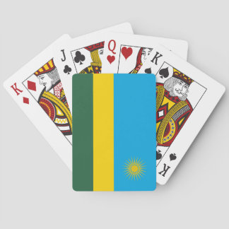 Rwanda Flag Poker Cards