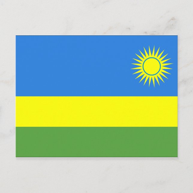 Rwanda Flag Postcard (Front)