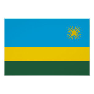 Rwanda Flag Poster
