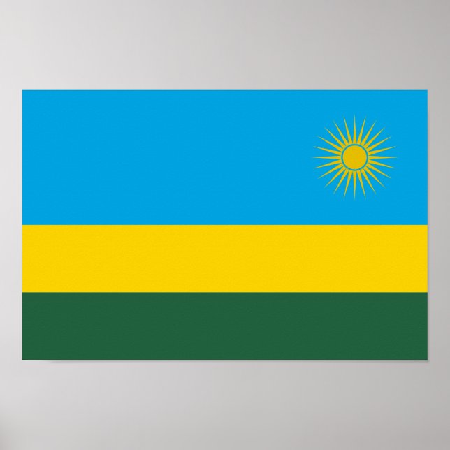 Rwanda Flag Poster (Front)