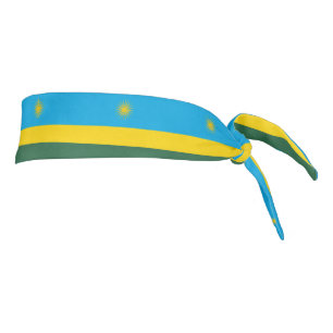 Rwanda Flag Tie Headband