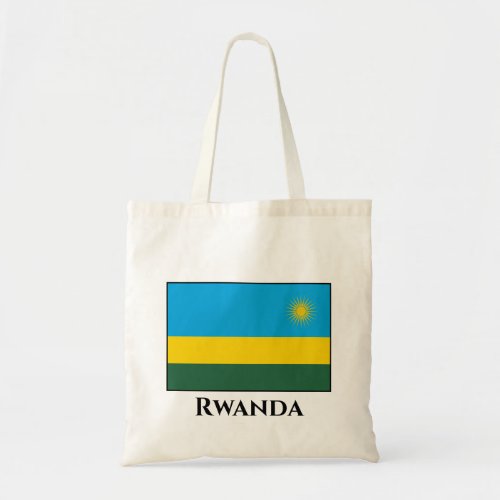 Rwanda Flag Tote Bag