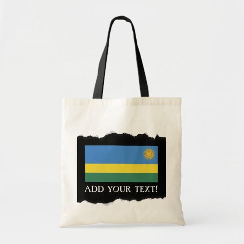 Rwanda Flag Tote Bag