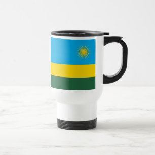 Rwanda Flag Travel Mug