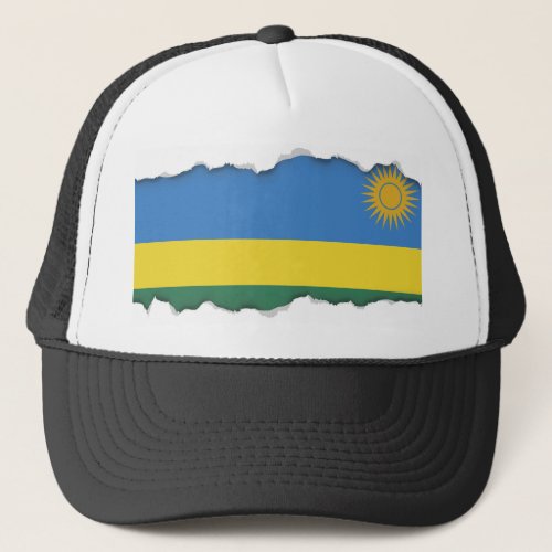 Rwanda Flag Trucker Hat