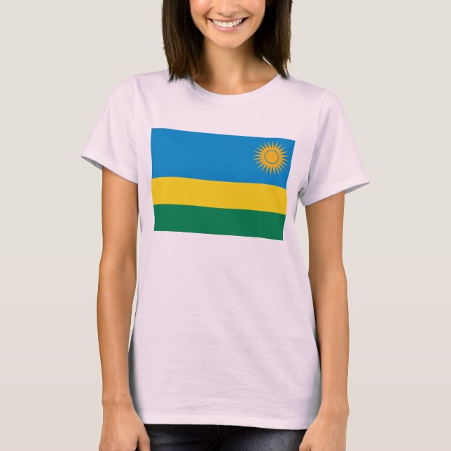 Rwanda Flag x Map T-Shirt (Front)