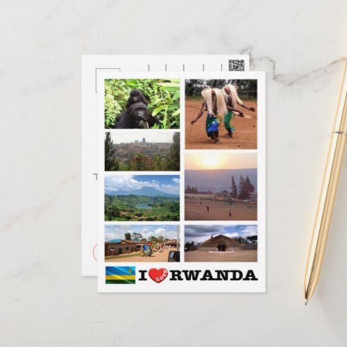 Rwanda _ I Love _ Postcard