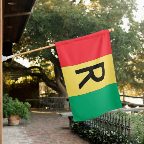 Rwanda old house flag