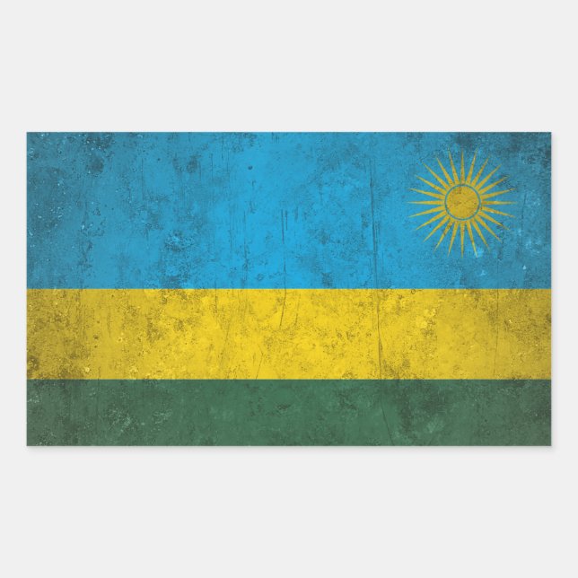 Rwanda Rectangular Sticker (Front)