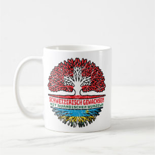 Rwanda Rwanda Schweizer Schweiz Baum Wurzel Coffee Mug