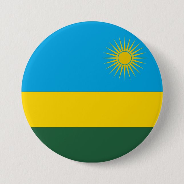 Rwandan Flag (Rwanda) (African Country) Button (Front)