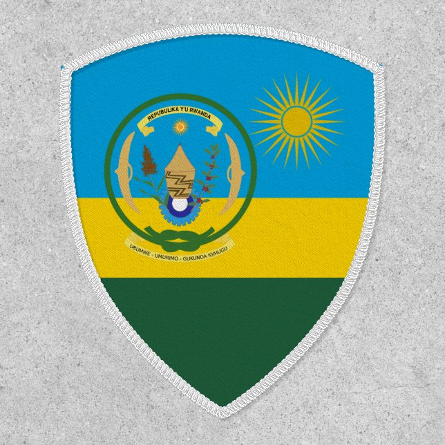 Rwandan Flag & Seal, Flag of Rwanda Patch (Front)
