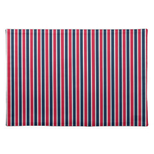 RWB Baseball Coord Stripes 1-COTTON PLACE MAT