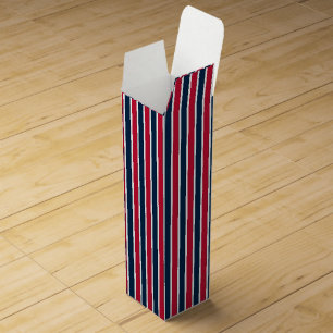 RWB BASEBALL COORD STRIPES 1-WINE GIFT BOX