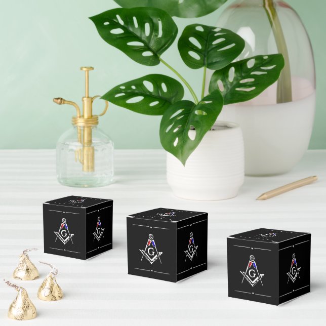 (RWB) Masonic Minds Favor Boxes (Multiple)