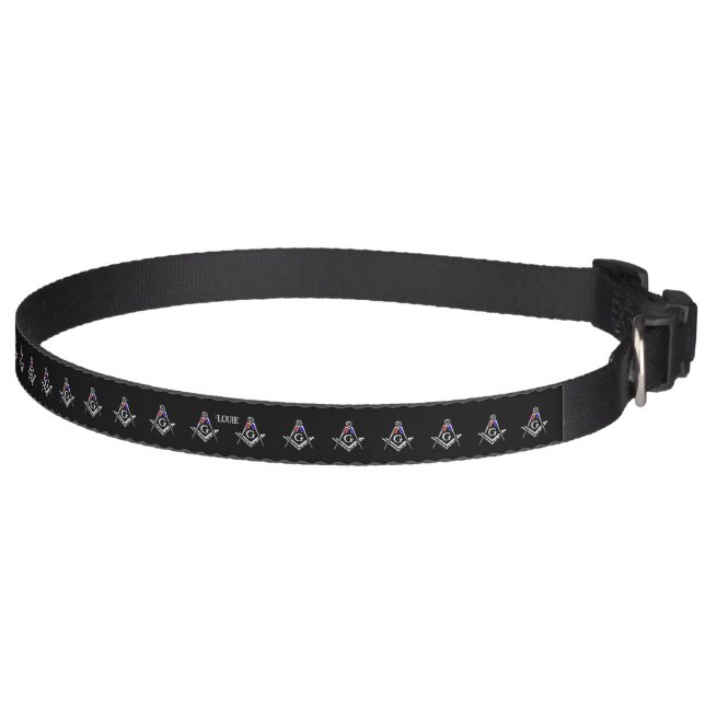 (RWB) Masonic Minds Pet Collar (Right)