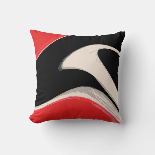 RWB Swipe Throw Pillow (Front)