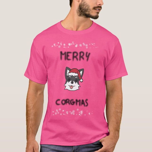 Rwby Zwei Christmas 	 Merry Corgmas T-Shirt (Front)