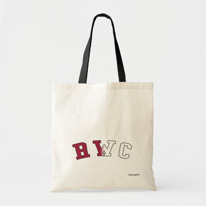 RWC in California State Flag Colors Canvas Bag