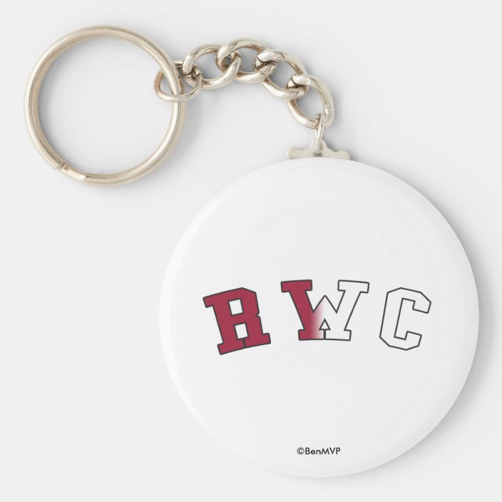 RWC in California State Flag Colors Key Chain