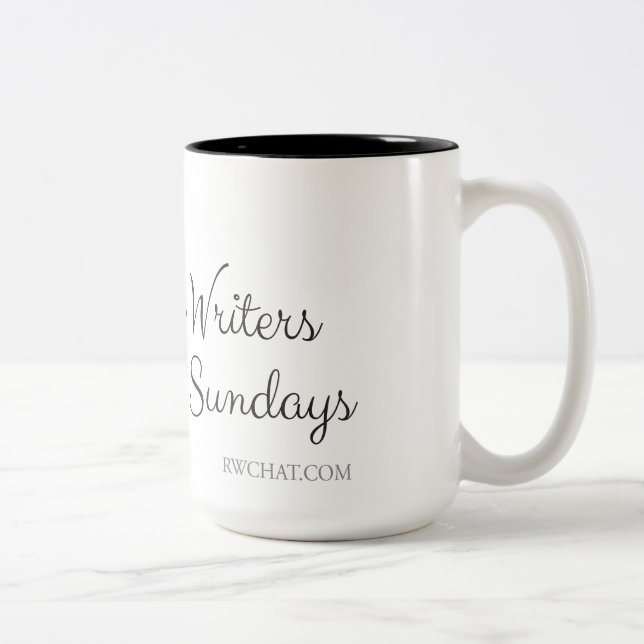 #RWChatters do it on Sundays Two-Tone Coffee Mug (Right)