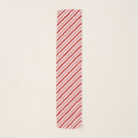 Rwd & White Candy Cane Stripes Scarf<br><div class="desc">This design has stripes in red and white like an old fashioned stick candy or candy canes.</div>