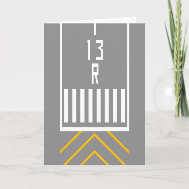RWY Threshold 13R Card (Front)