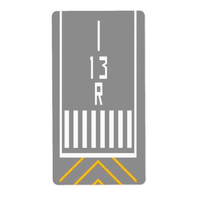 RWY Threshold 13R Label (Front)