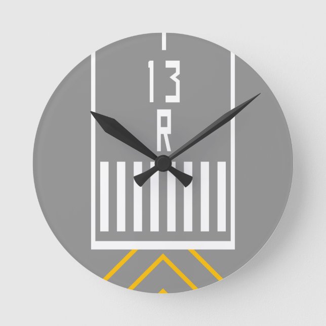 RWY Threshold 13R Round Clock (Front)