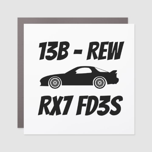 RX7 Rotary Car Magnet