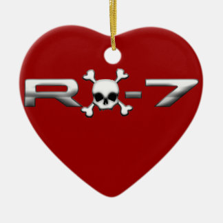 RX7 with a skull Ceramic Ornament