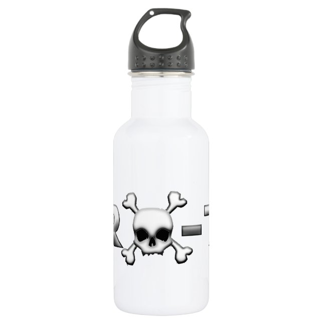 RX7 with a skull Stainless Steel Water Bottle (Front)