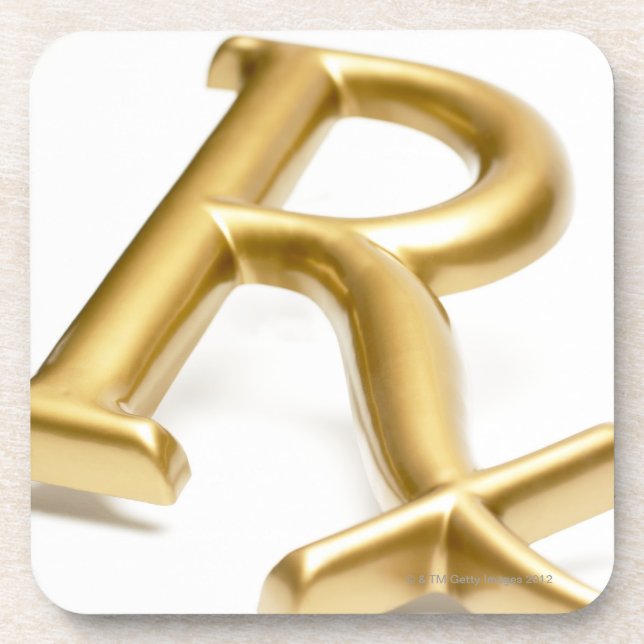 Rx drug sign beverage coaster (Front)