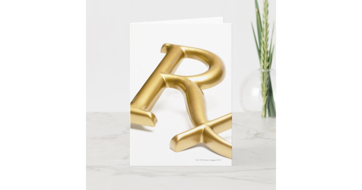 Rx drug sign card | Zazzle