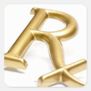 Rx drug sign square sticker