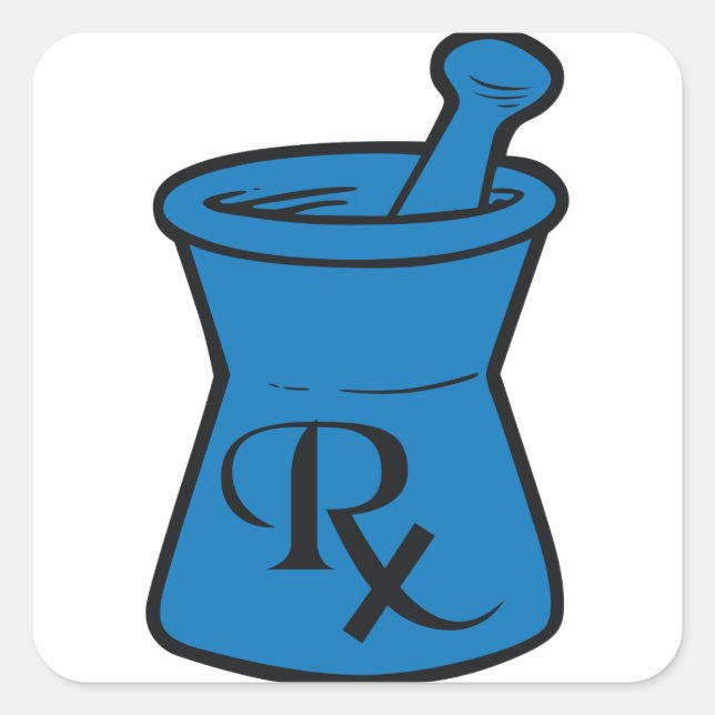 RX Logo Square Sticker (Front)