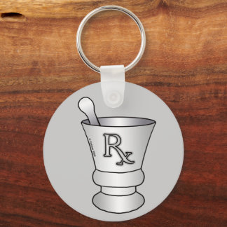 RX Mortar Pestle Keychain
