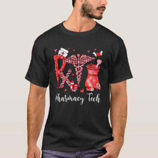 Rx Nurse Pharmacy Tech Valentines Day PharmD Pharm T-Shirt