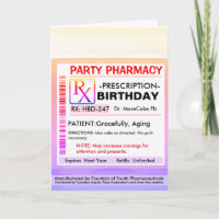 RX Prescription for Happy Birthday