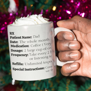 RX Prescription For Surviving Christmas Coffee Mug