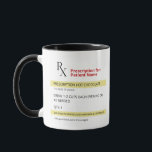 RX Prescription Hot Chocolate Mug<br><div class="desc">This Rx prescription hot chocolate mug is perfect for any hot chocolate lover out there! The mug features a fun and unique prescription label design.</div>